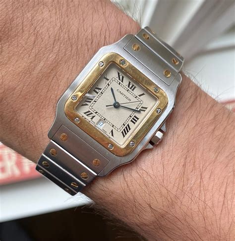 santos de cartier original|vintage santos de cartier watch.